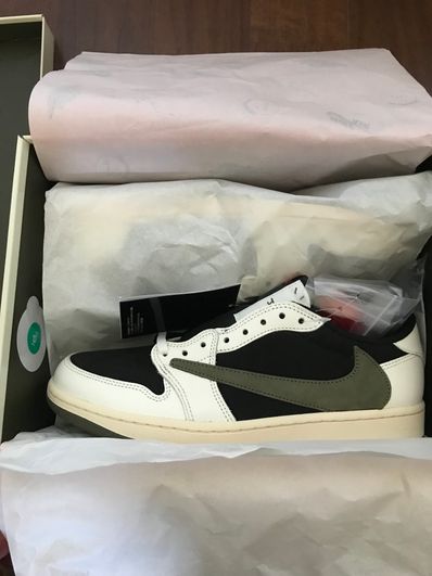 Travis Scott × Nike Women's Air Jordan 1 Low OG "Medium Olive"