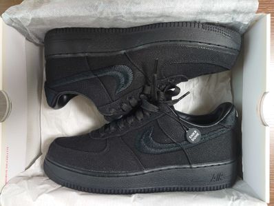 Stussy × Nike Air Force 1 Low "Triple Black"