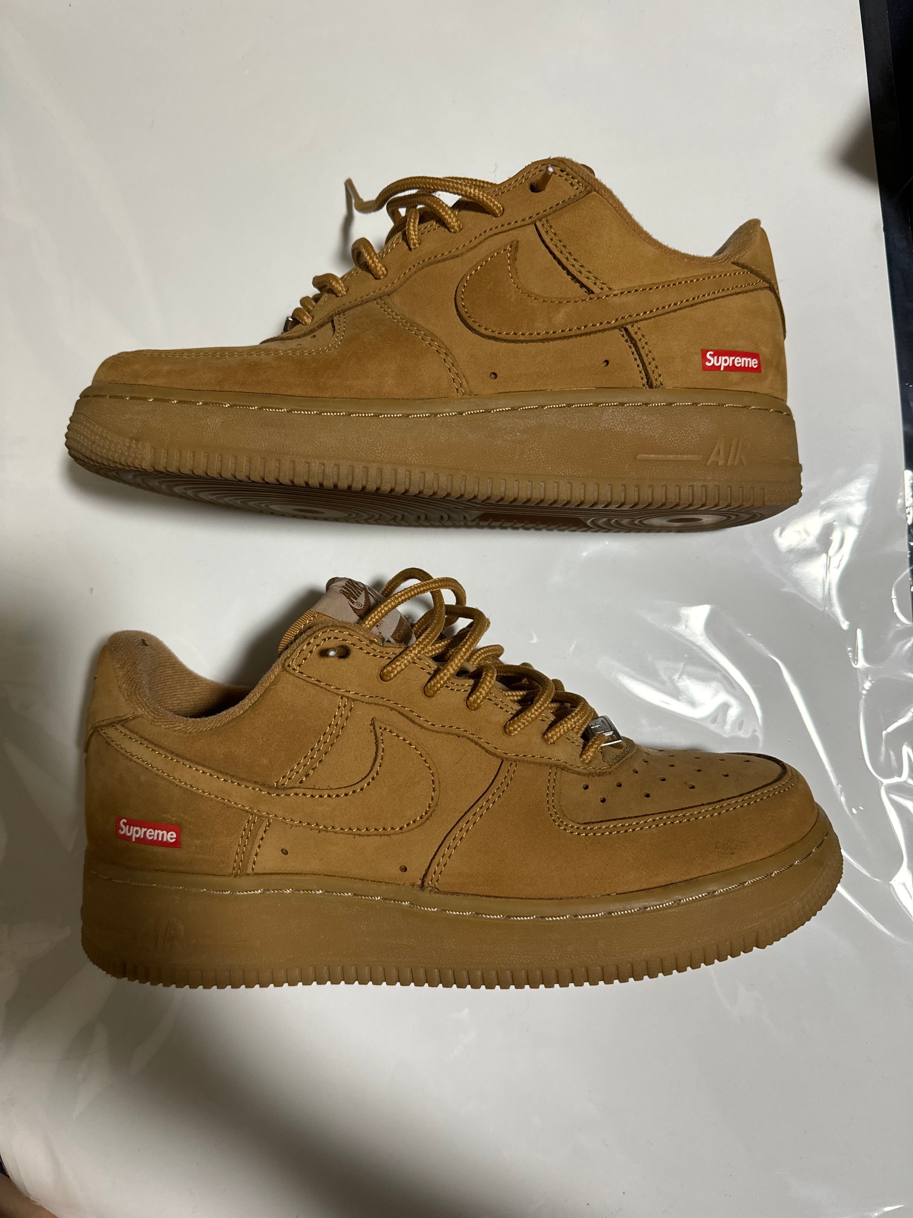 Supreme × Nike Air Force 1 Low "Flax/Wheat"
