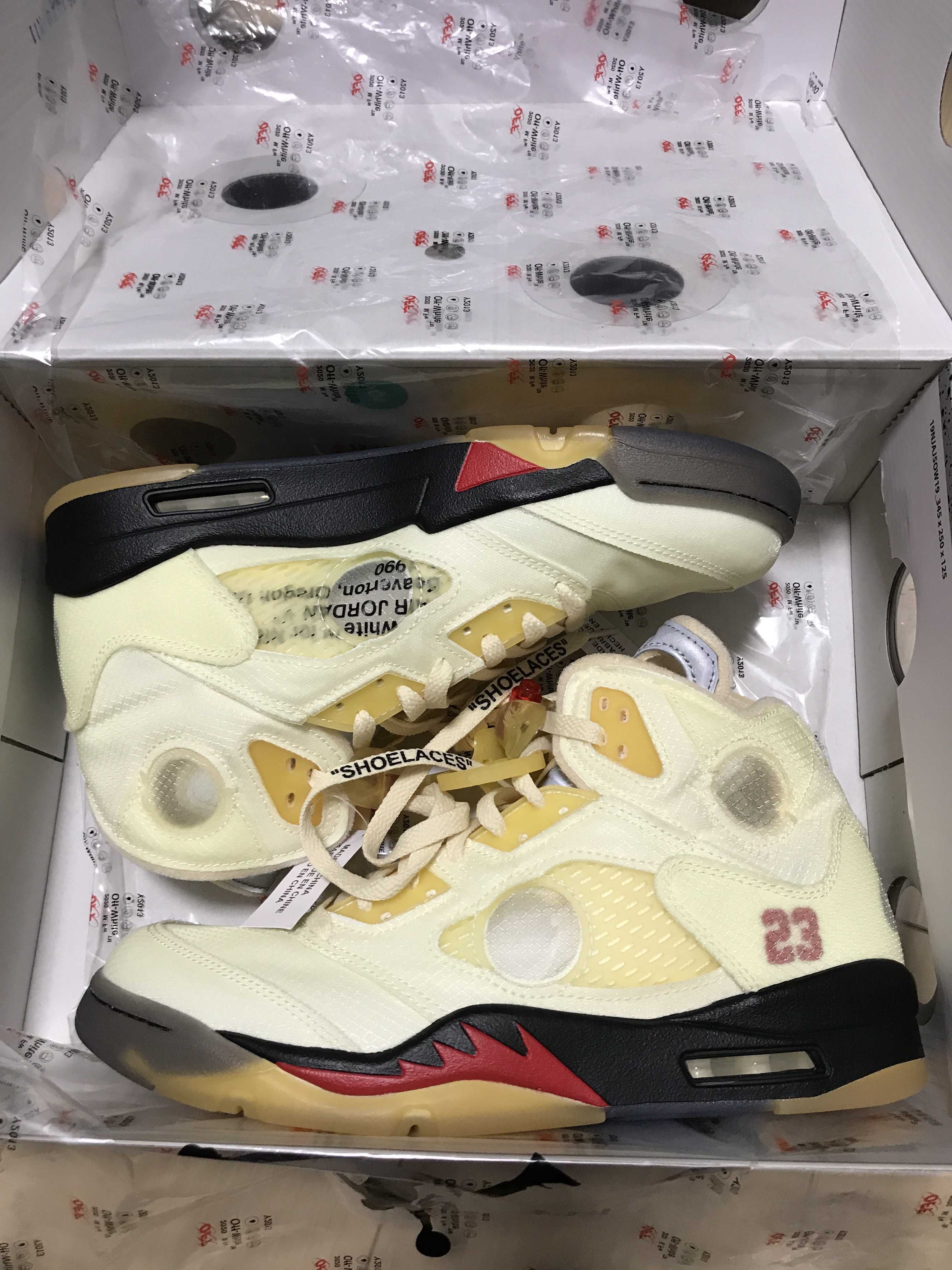 Off-White × Nike Air Jordan 5 "Sail"