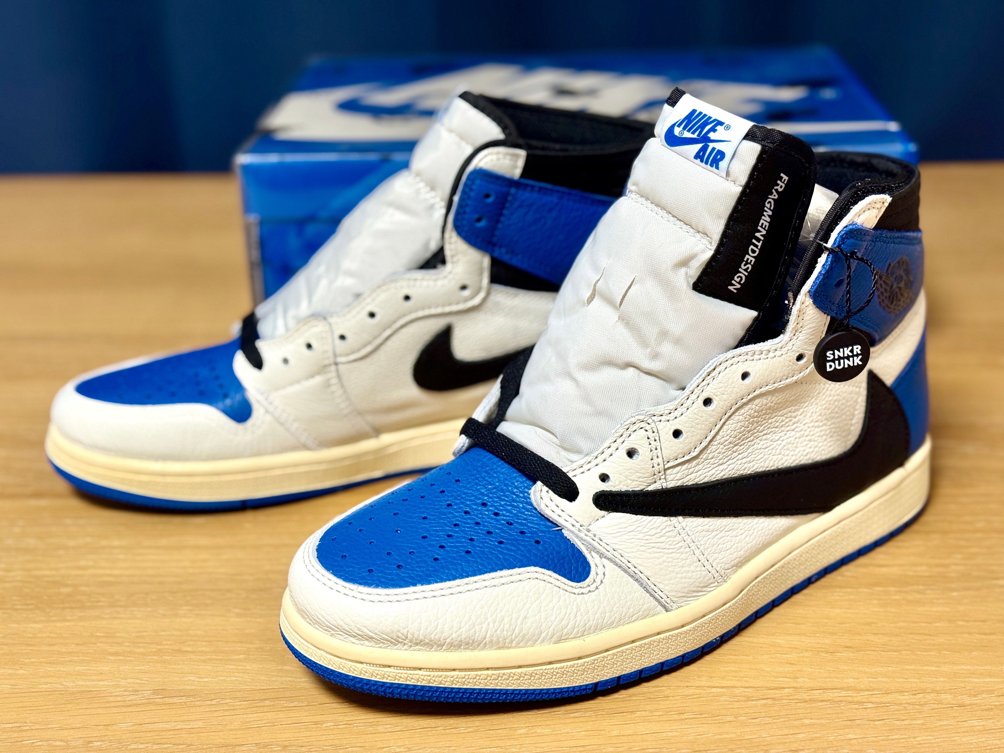 Travis Scott × fragment design × Nike Air Jordan 1 Retro High OG SP "Military Blue"