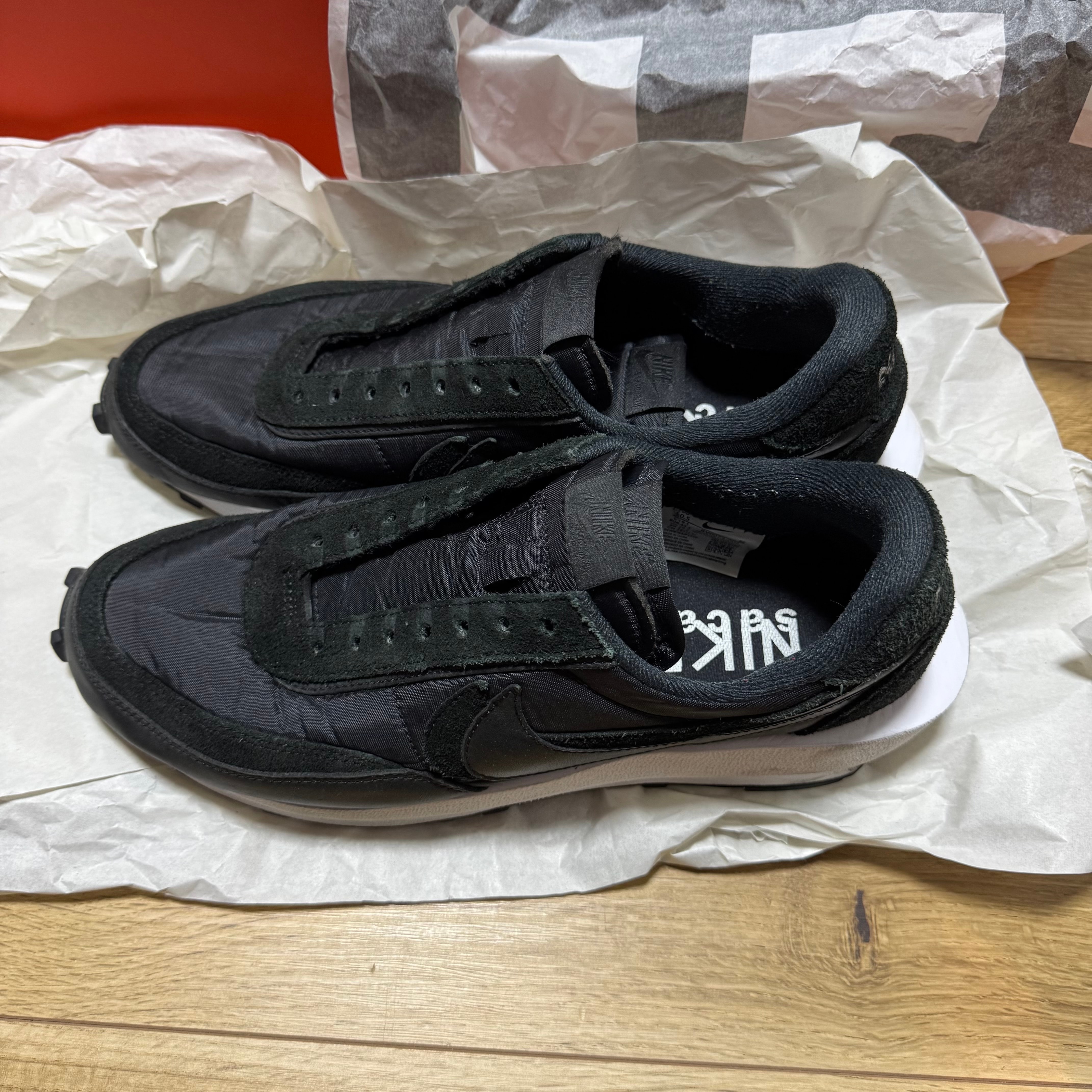 sacai × Nike LDV Waffle "Triple Black"