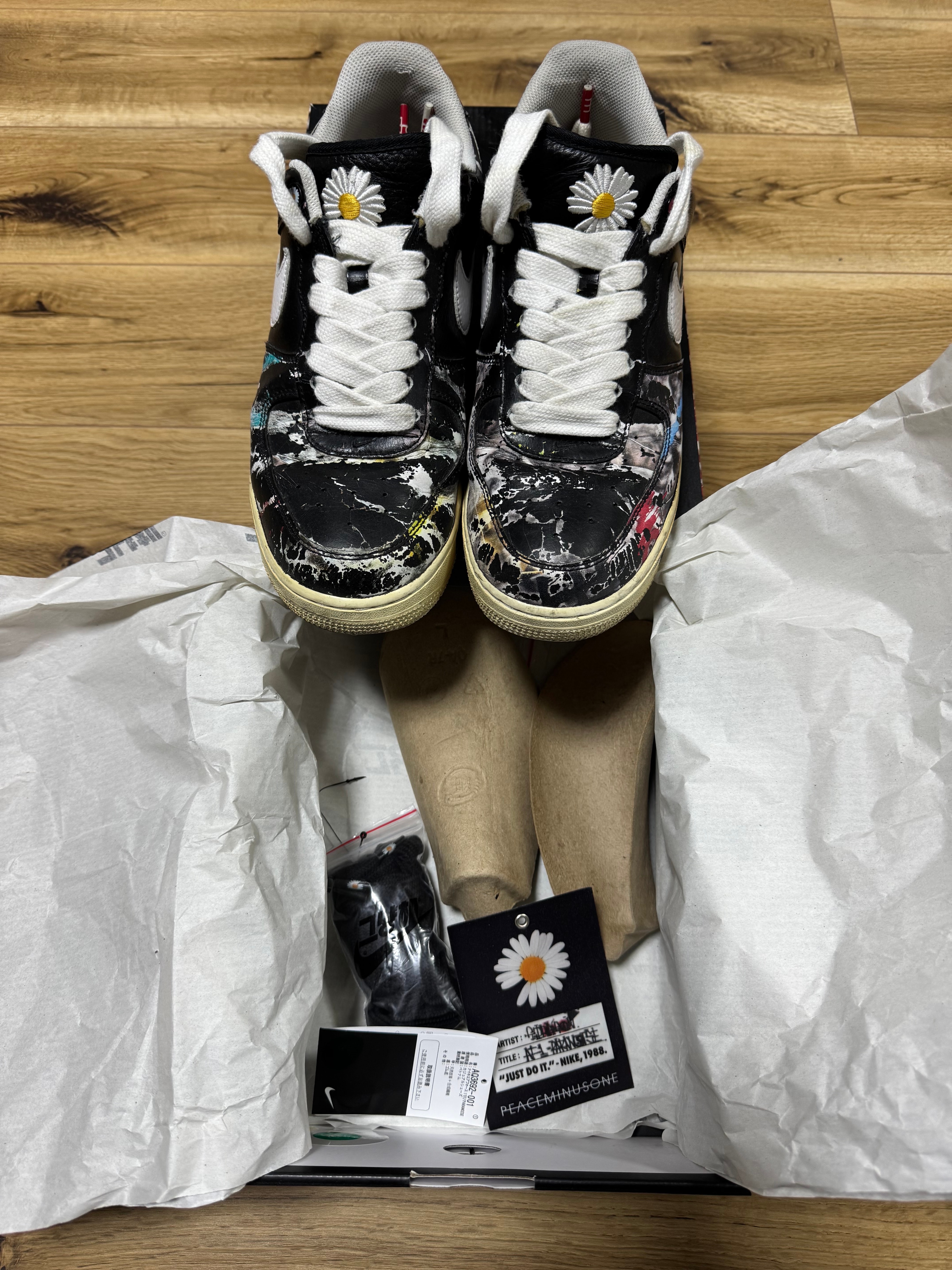 PEACEMINUSONE × Nike Air Force 1 Low Para Noise "Black" / G-DRAGON