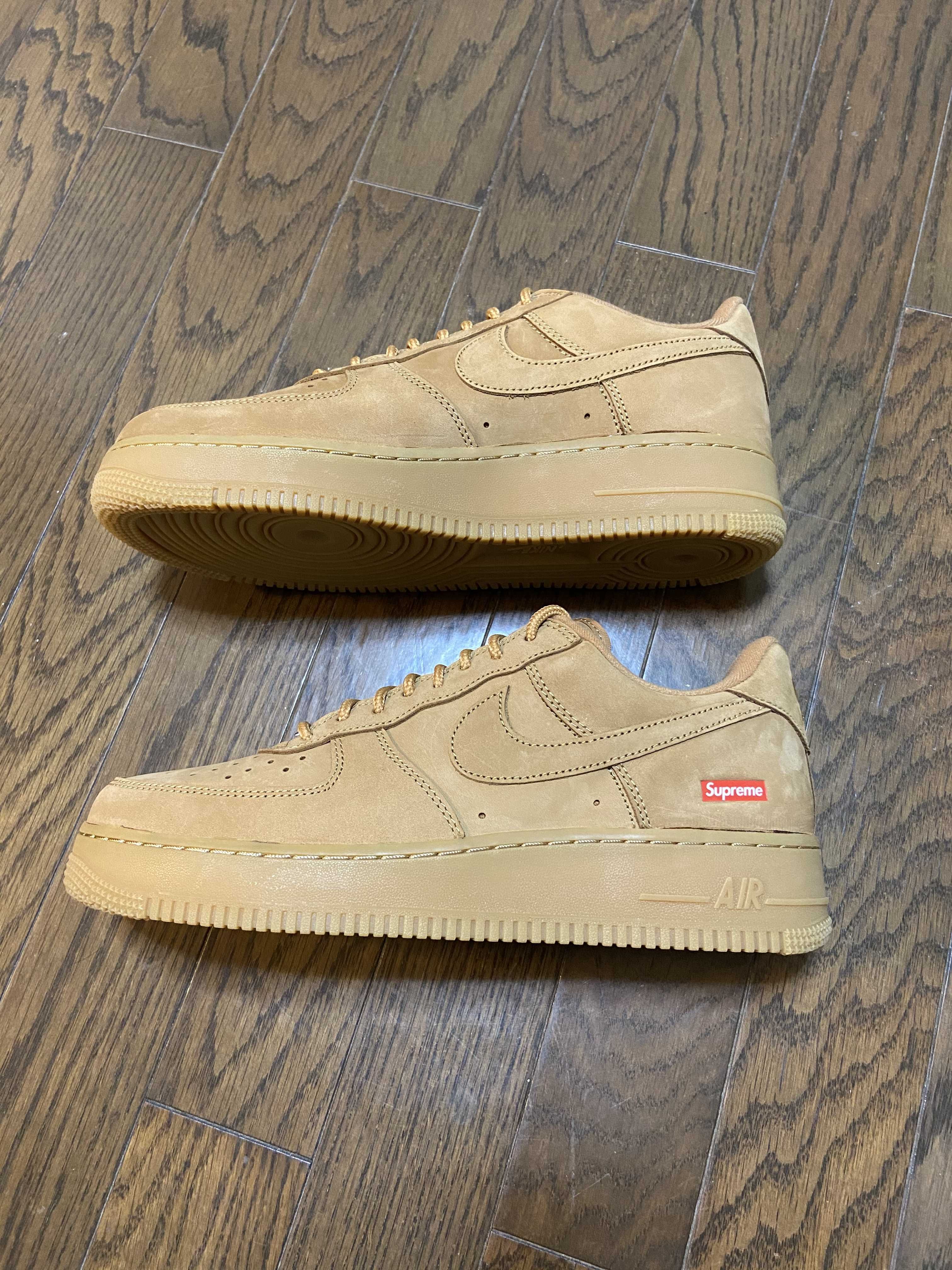 Supreme × Nike Air Force 1 Low "Flax/Wheat"
