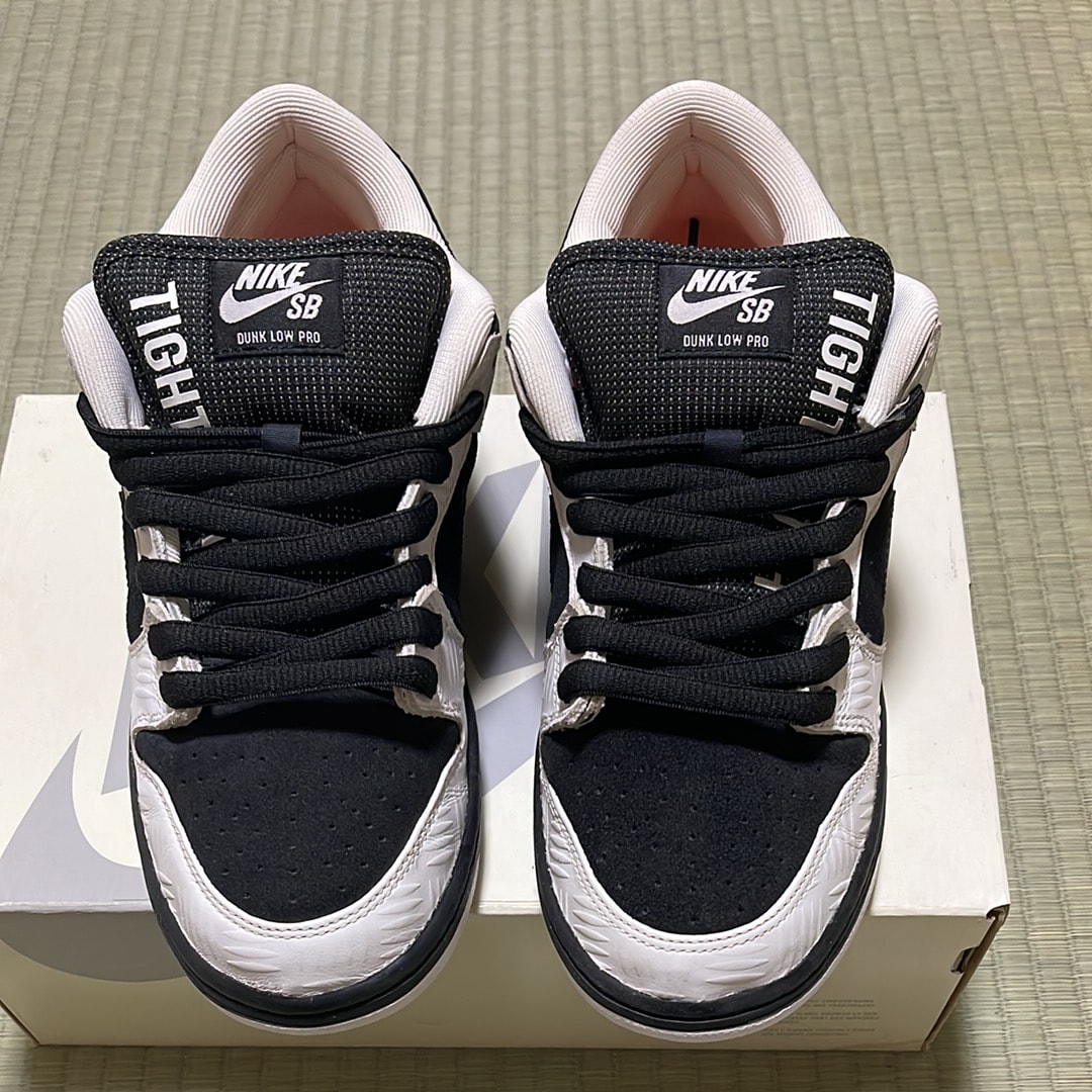 TIGHTBOOTH × Nike SB Dunk Low Pro QS "Black and White"