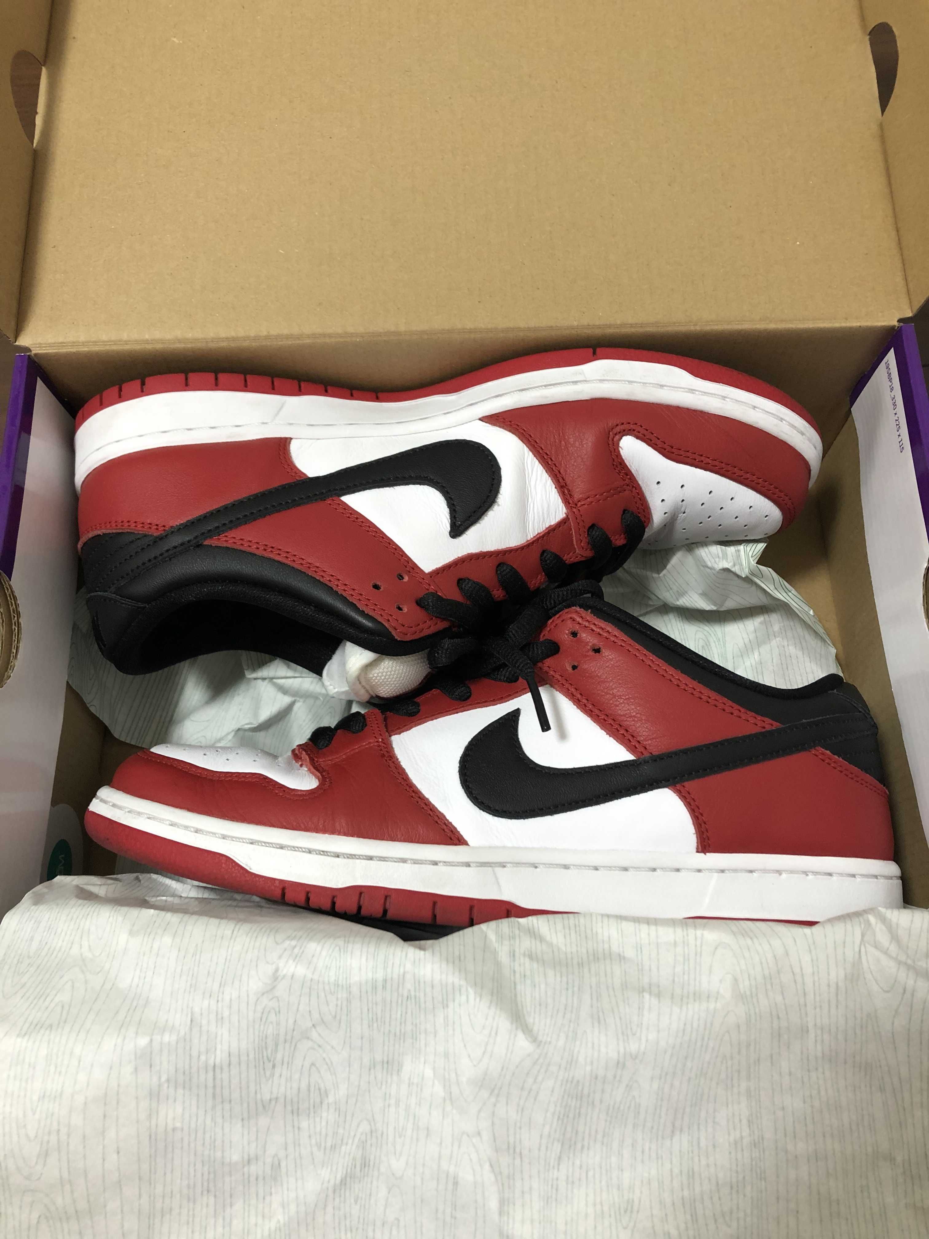 Nike SB Dunk Low Pro "J-Pack Chicago/Varsity Red and White"