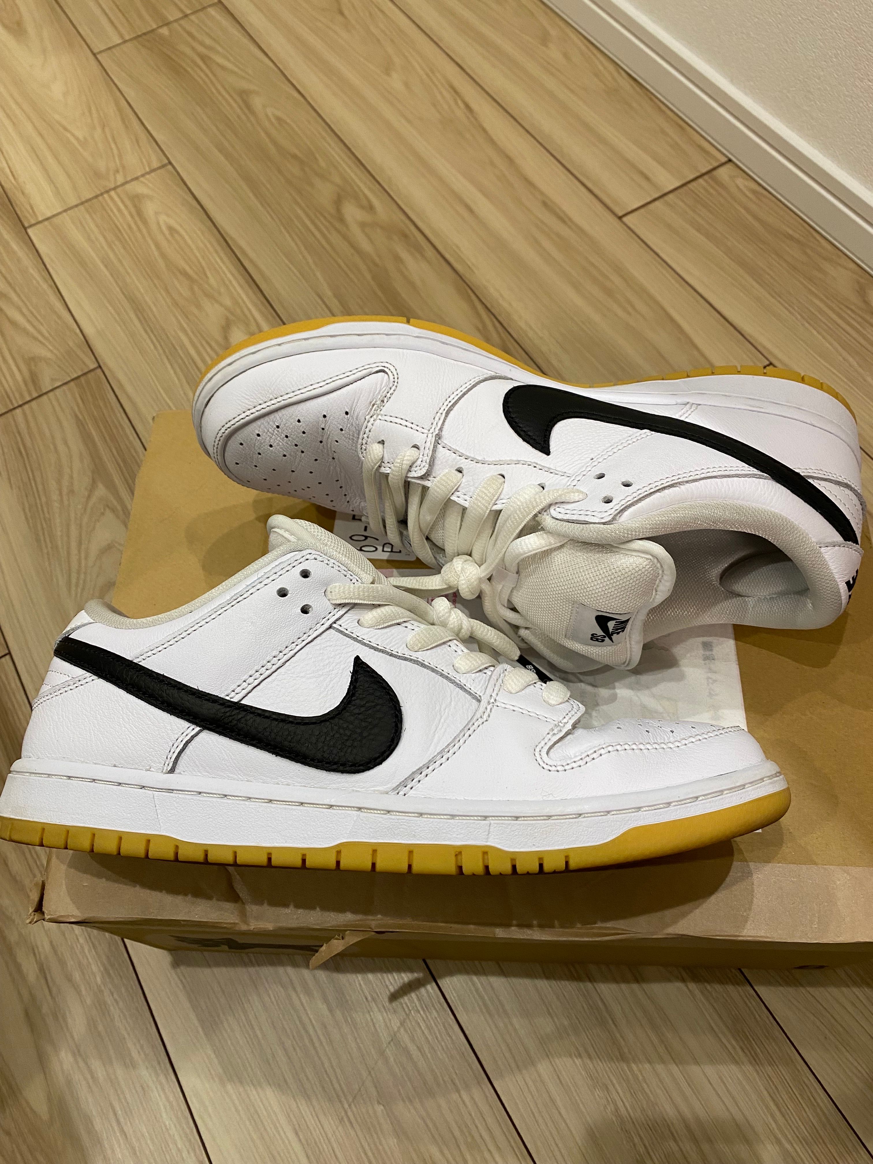 Nike SB Dunk Low Pro "White/Black-White-Gum Light Brown"