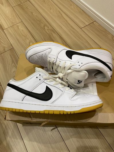 Nike SB Dunk Low Pro "White/Black-White-Gum Light Brown"