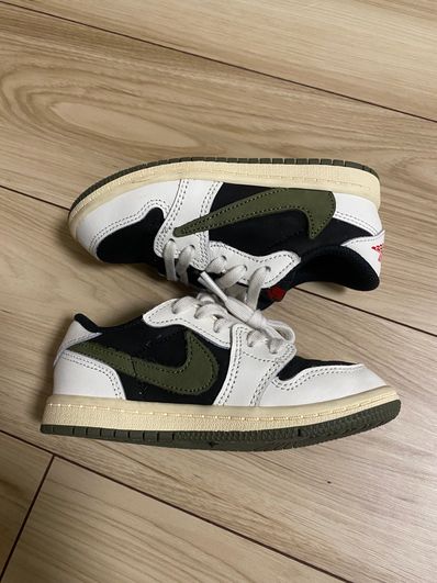 Travis Scott × Nike TD Air Jordan 1 Low OG "Medium Olive"