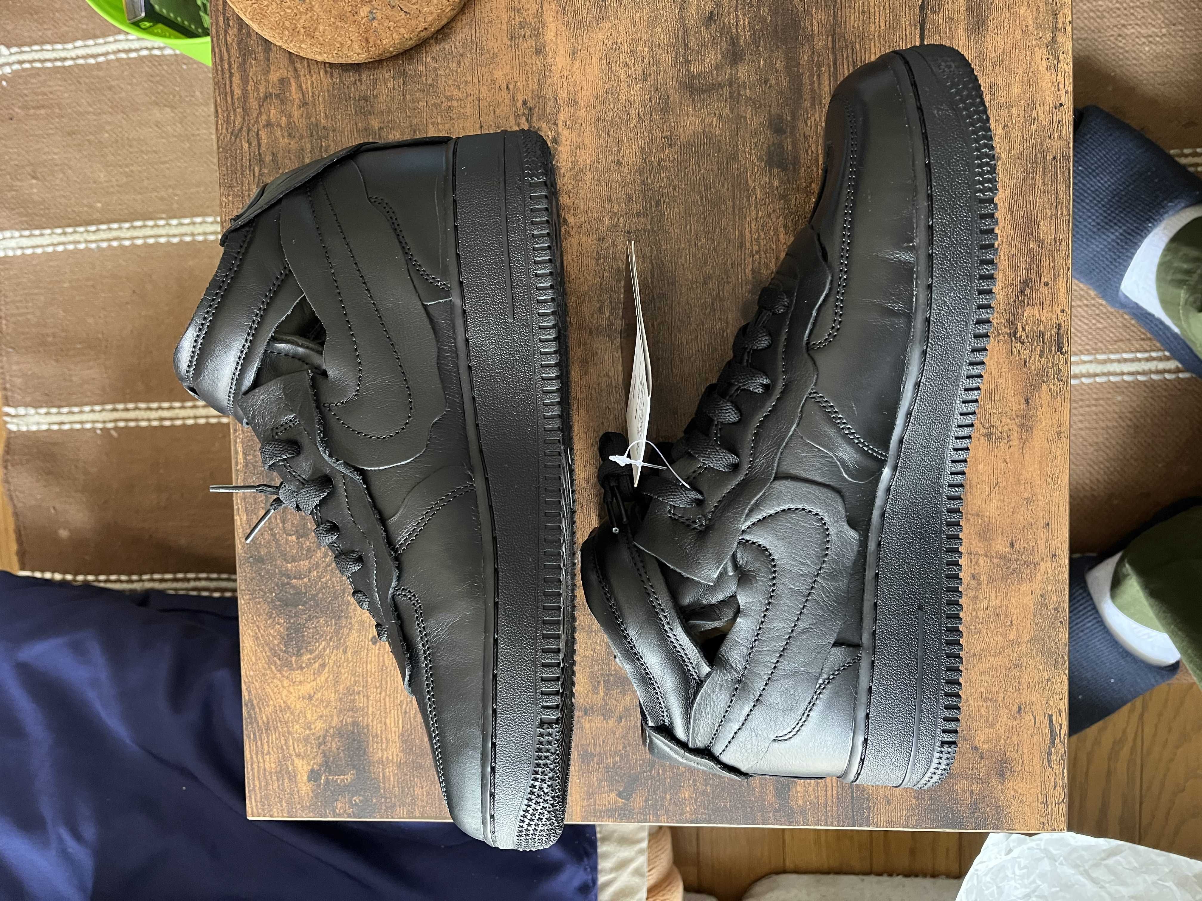 COMME des GARCONS × NIKE AIR FORCE 1 MID "BLACK"