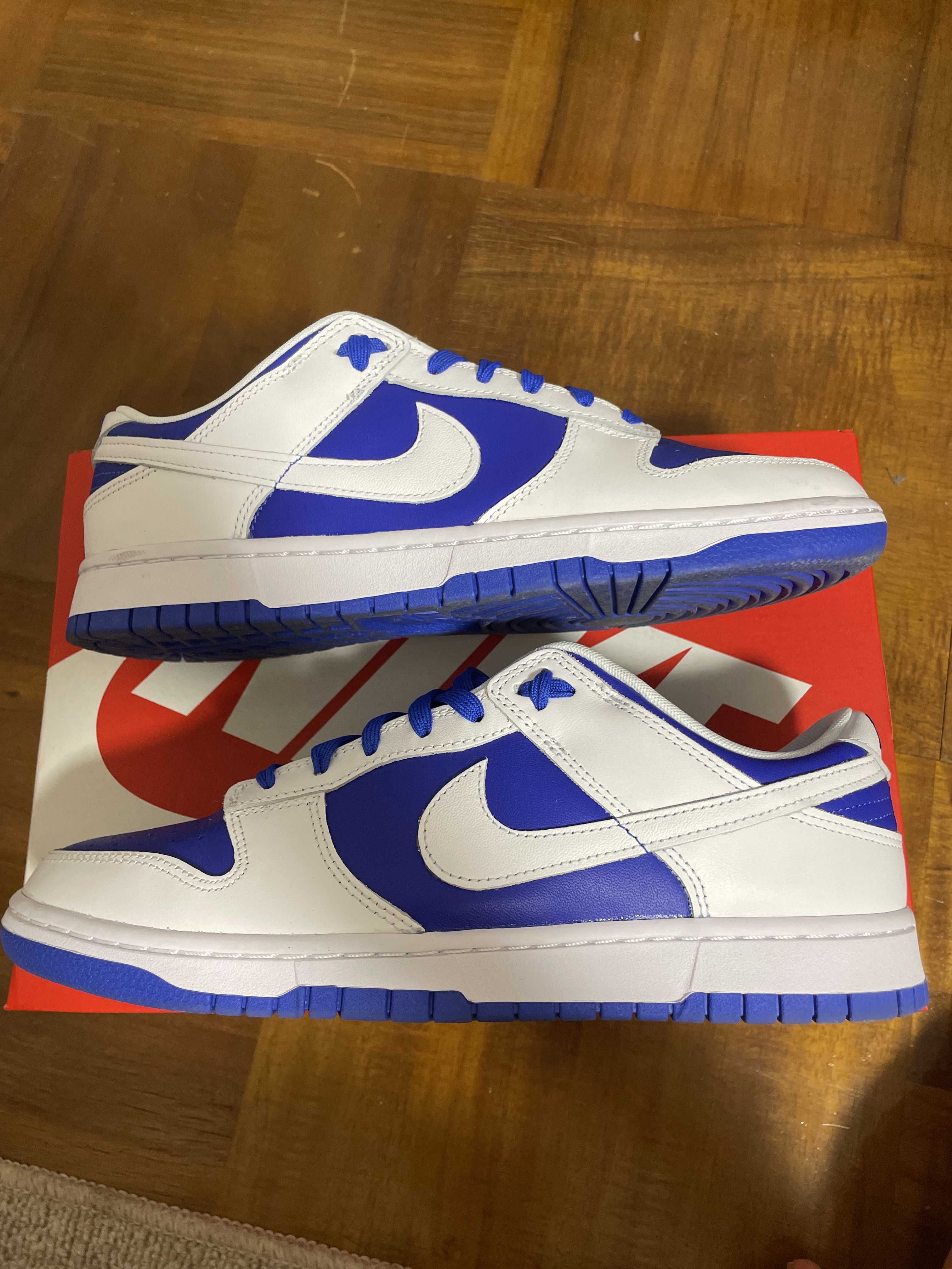 Nike Dunk Low Retro "Racer Blue and White"