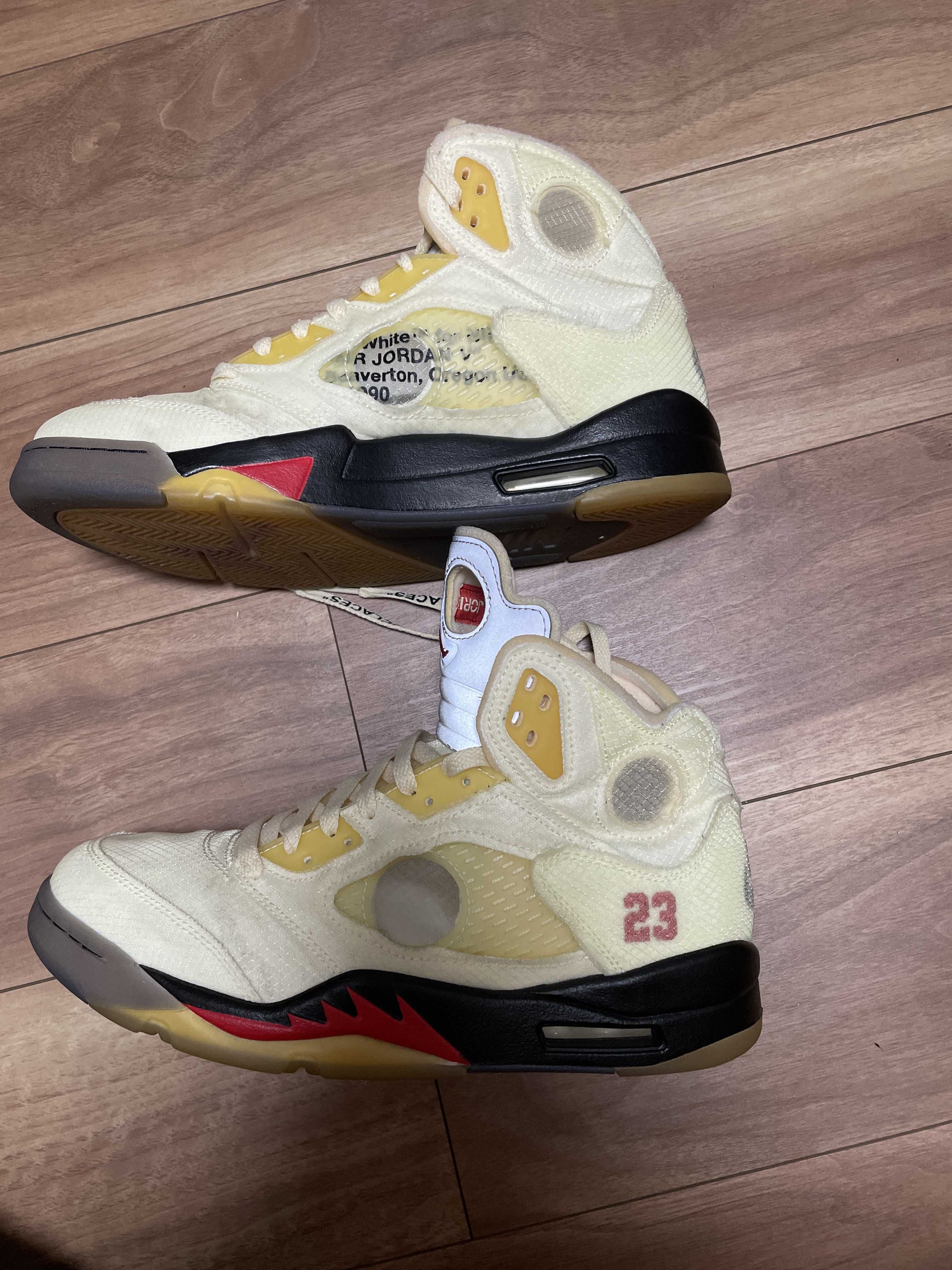 Off-White × Nike Air Jordan 5 "Sail"  
