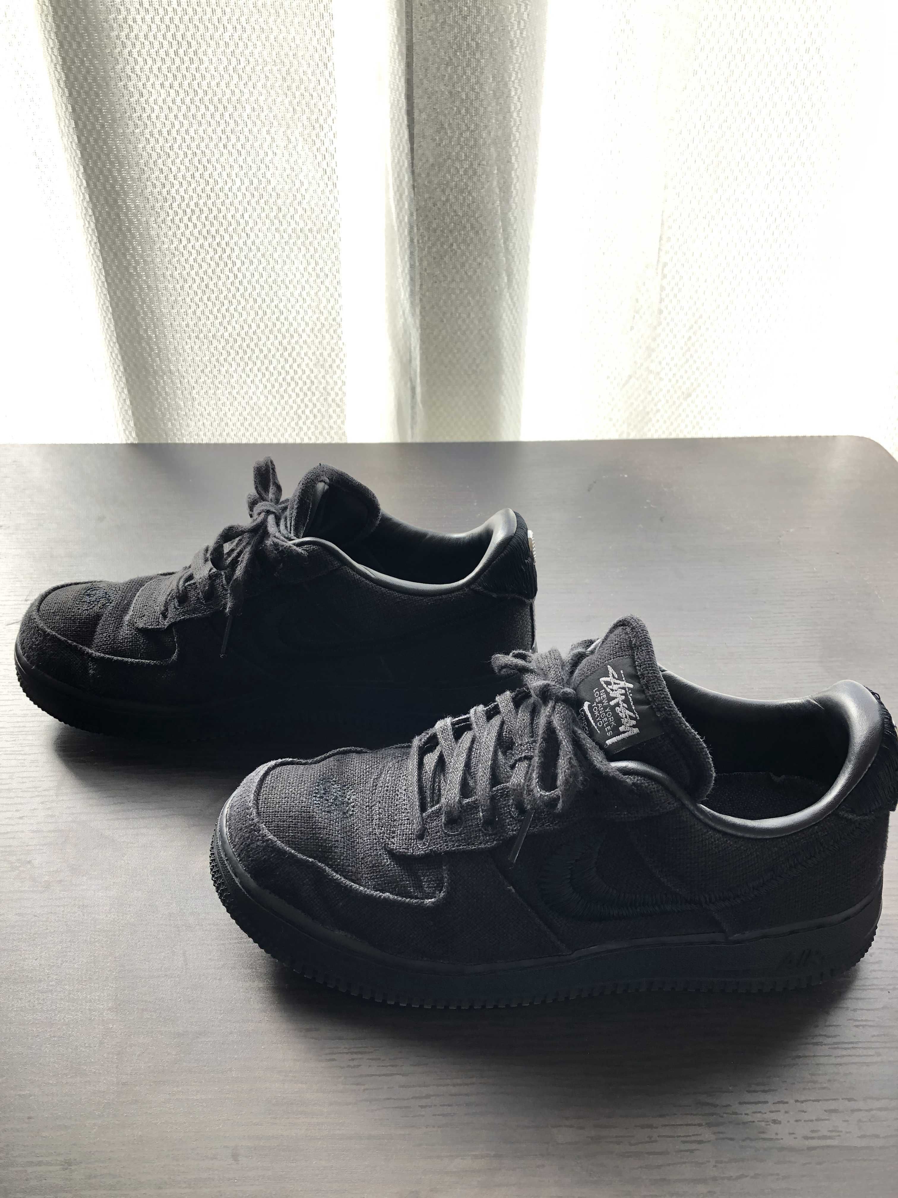 Stussy × Nike Air Force 1 Low "Triple Black"