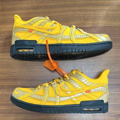 Off-White × Nike Air Rubber Dunk "University Gold"