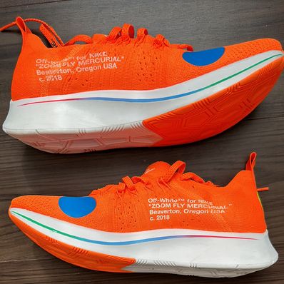 Off-White × Nike Zoom Fly Mercurial Flyknit "Total Orange/White/Volt"