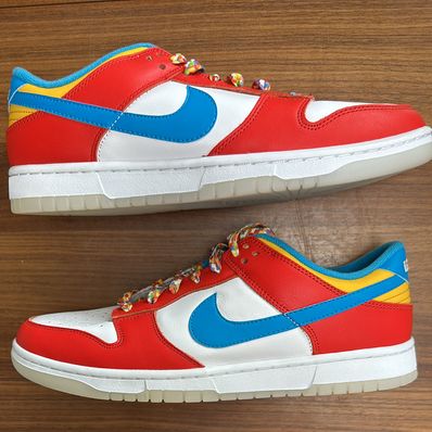 FRUiTY PEBBLESTM × Nike Dunk Low QS "Habanero Red/Dark Sulfur/Laser Blue"