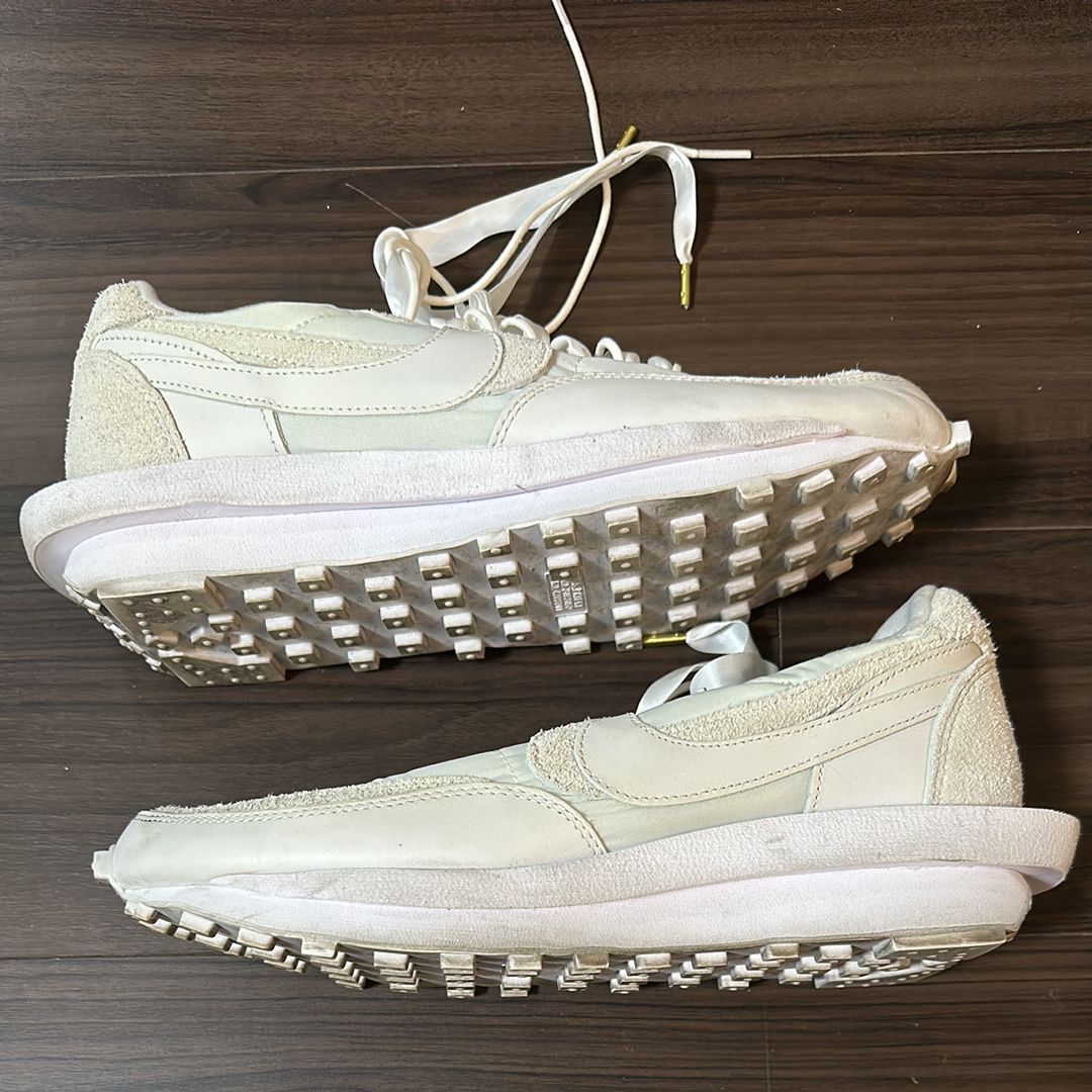 sacai × Nike LDV Waffle "Triple White"