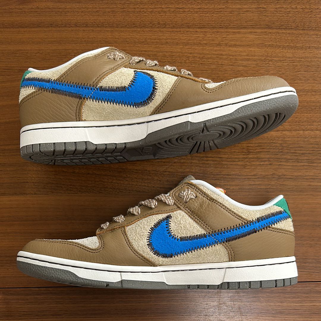 size? × Nike Dunk Low "Dark Driftwood/Photo BlueRattan"