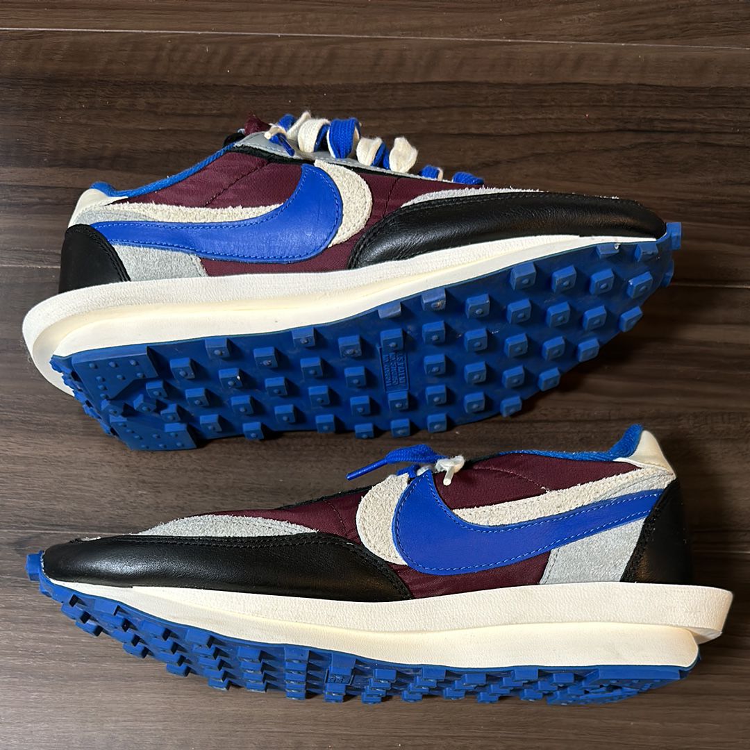 UNDERCOVER × sacai × Nike LD Waffle "Night Maroon/Pale Ivory-Ground Grey-Team Royal"