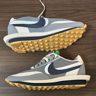 CLOT × Sacai × Nike LD Waffle "Grey Obsidian/Cool Grey"