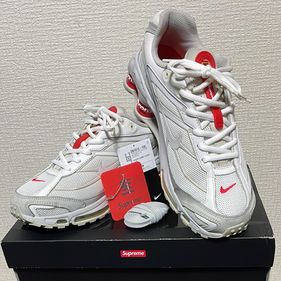 Supreme × Nike Shox Ride 2 "White/Grey Fog/Flat Platinum"