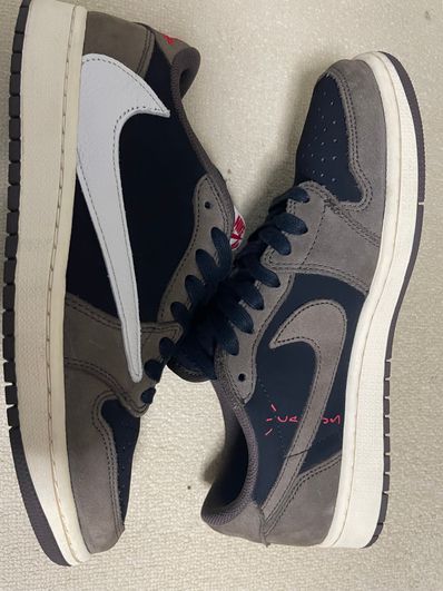 Travis Scott × Nike Air Jordan 1 Low OG SP-T "Black/Dark Mocha"