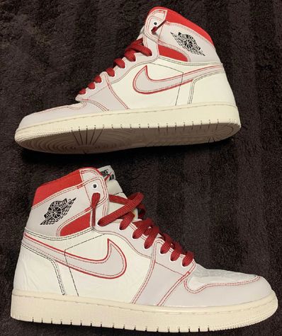 Nike Air Jordan 1 Retro High OG "Sail/University Red"