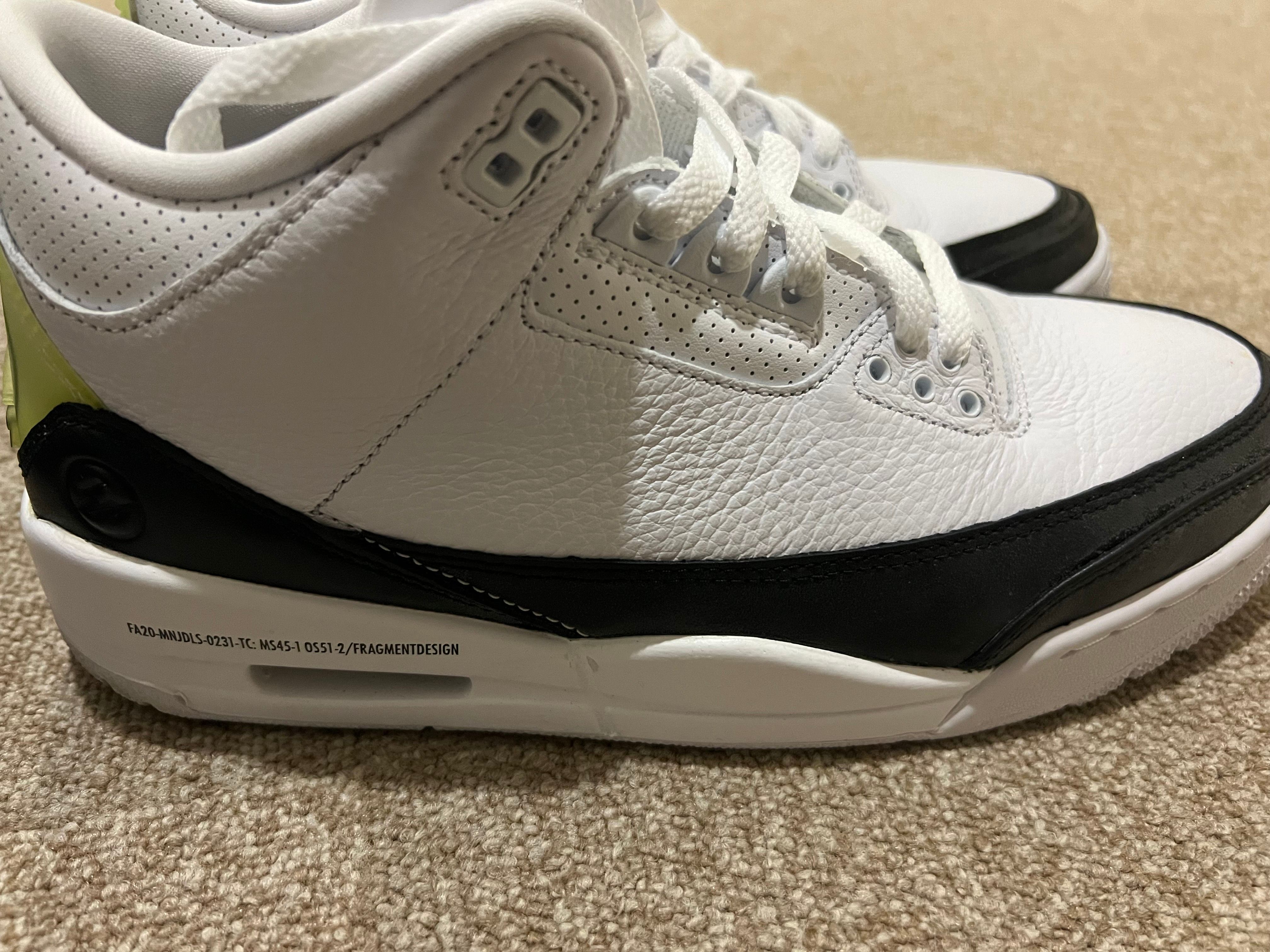 Fragment × Nike Air Jordan 3 "White/Black"
