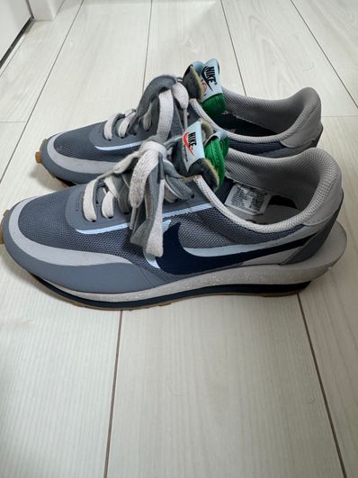 CLOT × Sacai × Nike LD Waffle "Grey Obsidian/Cool Grey"