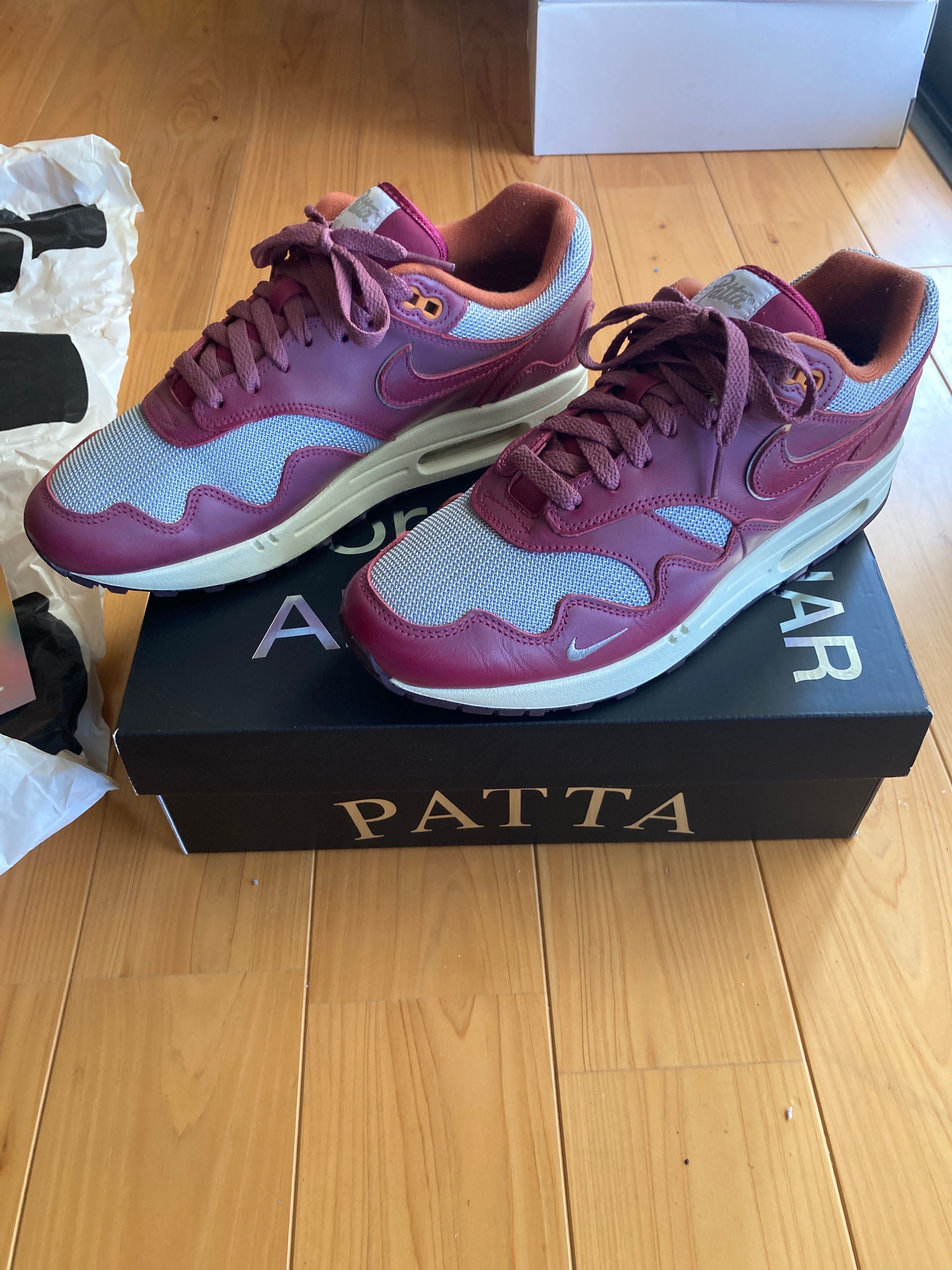 Patta × Nike Air Max 1 "Night Maroon"