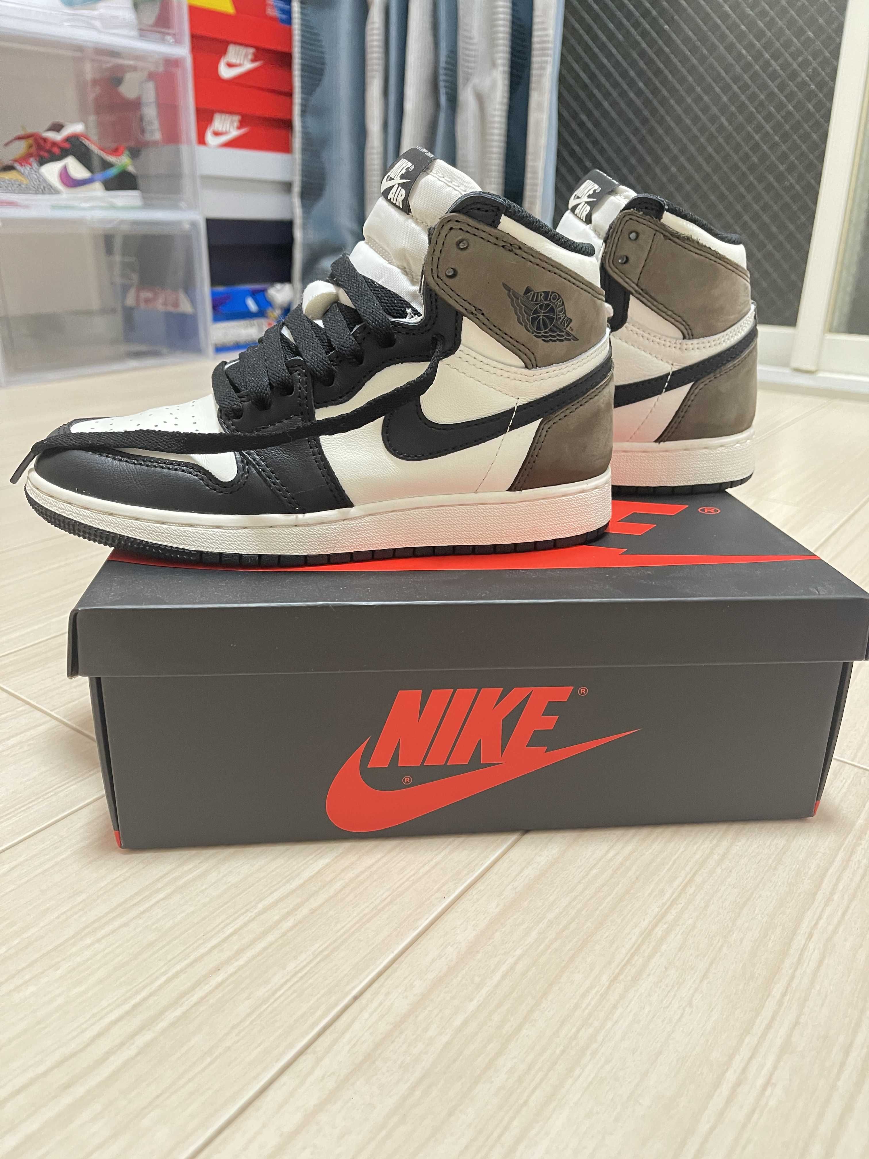 Nike GS Air Jordan 1 High OG "Sail/Dark Mocha/Black"