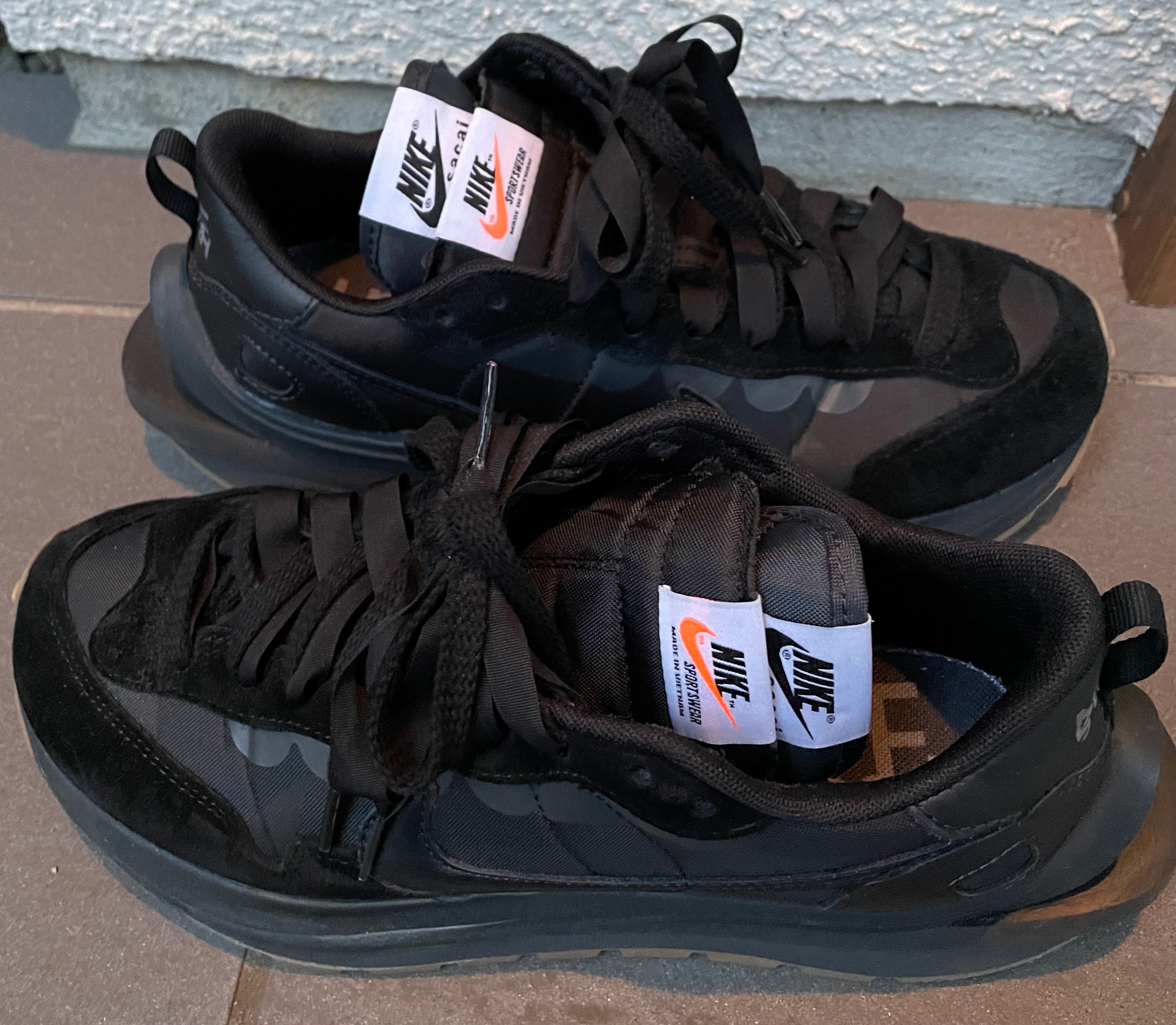 sacai × Nike VaporWaffle "Black Gum"