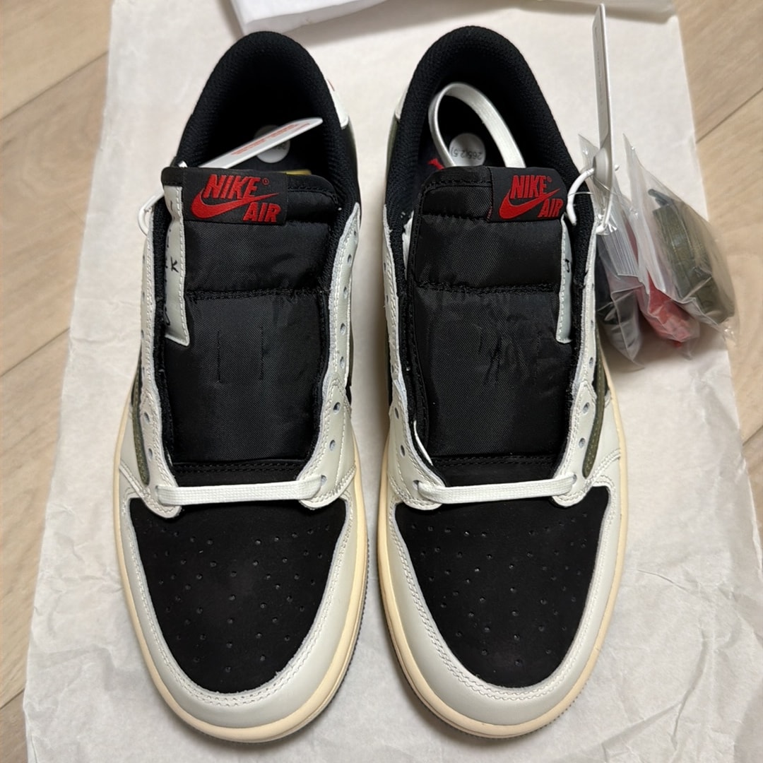Travis Scott × Nike Women's Air Jordan 1 Low OG "Medium Olive"