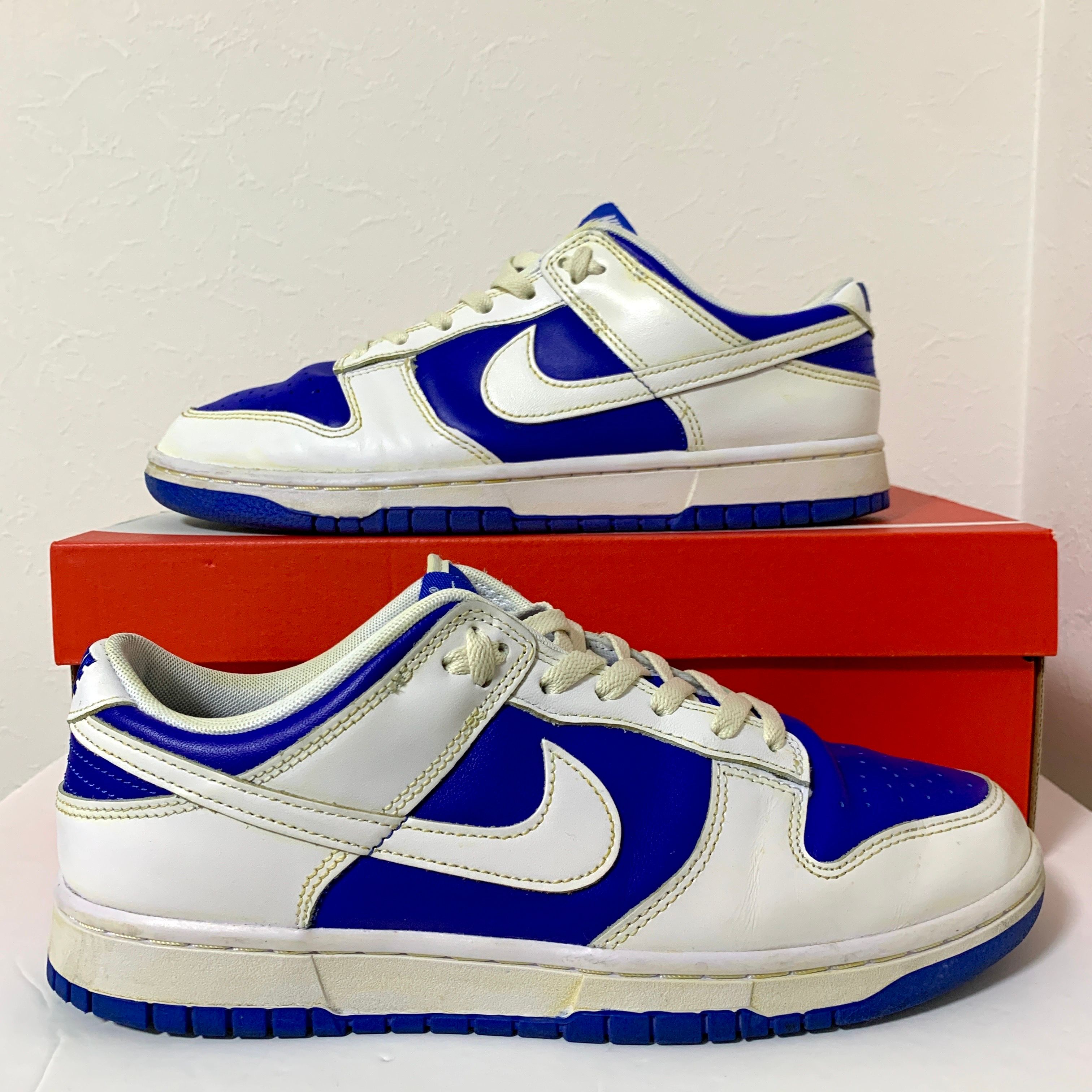 Nike Dunk Low Retro "Racer Blue and White"