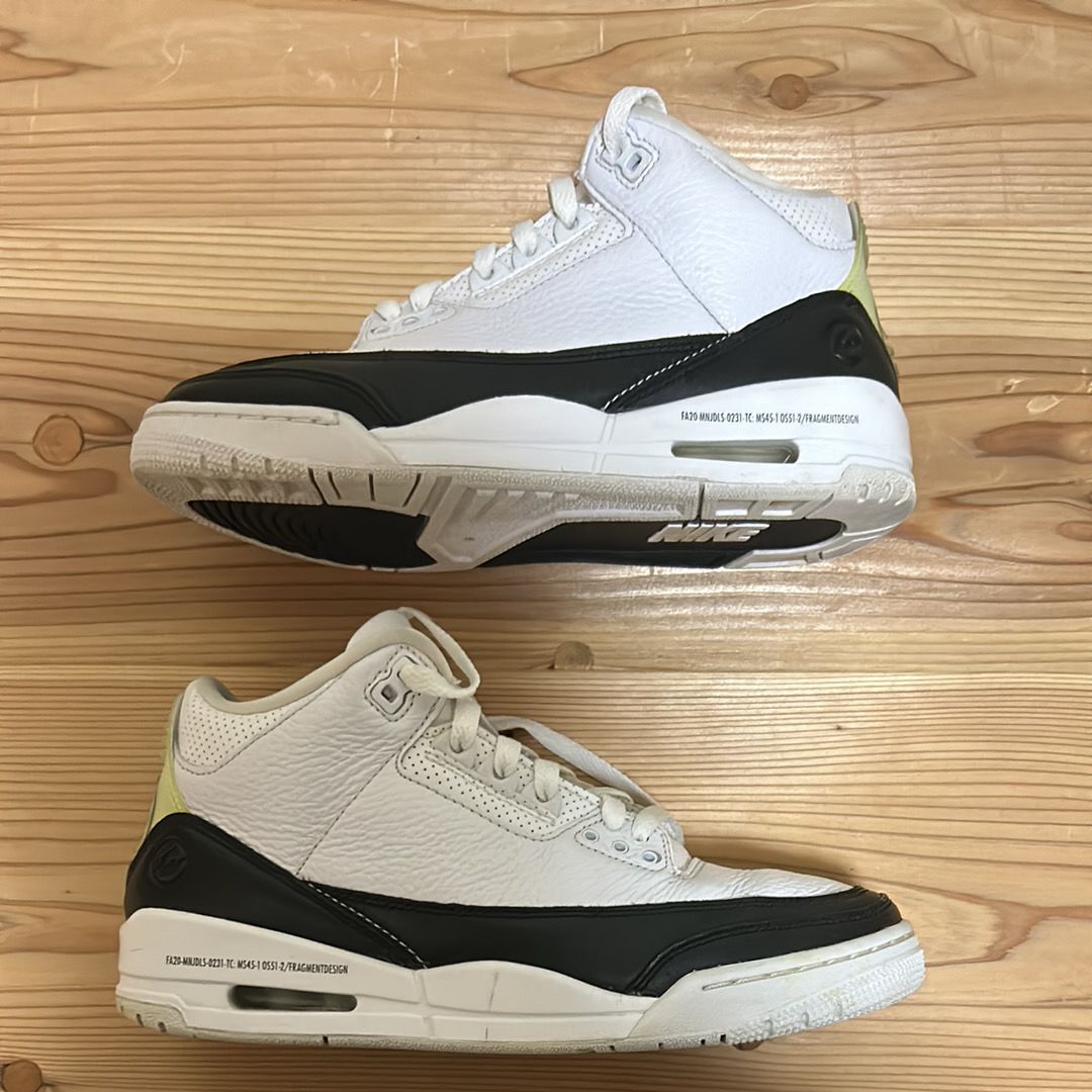 Fragment × Nike Air Jordan 3 "White/Black"