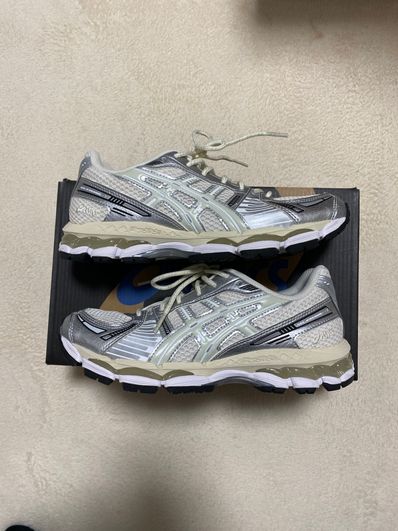 KITH Ronnie Fieg × Asics Gel-Kayano 12.1 "Cream/Pure Aqua"
