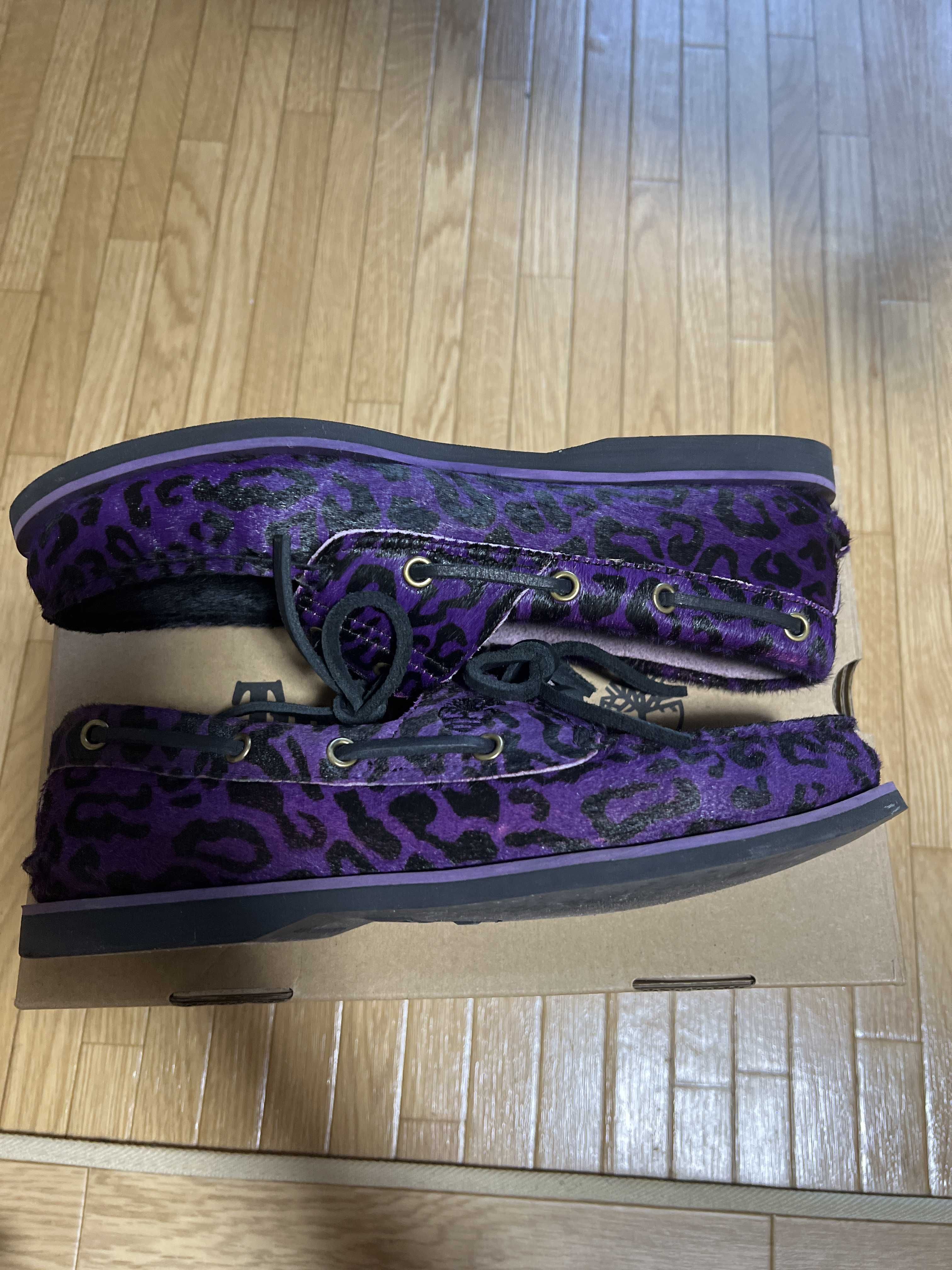 WACKO MARIA × Timberland / Leopard Classic Boat 2 Eye "Purple"