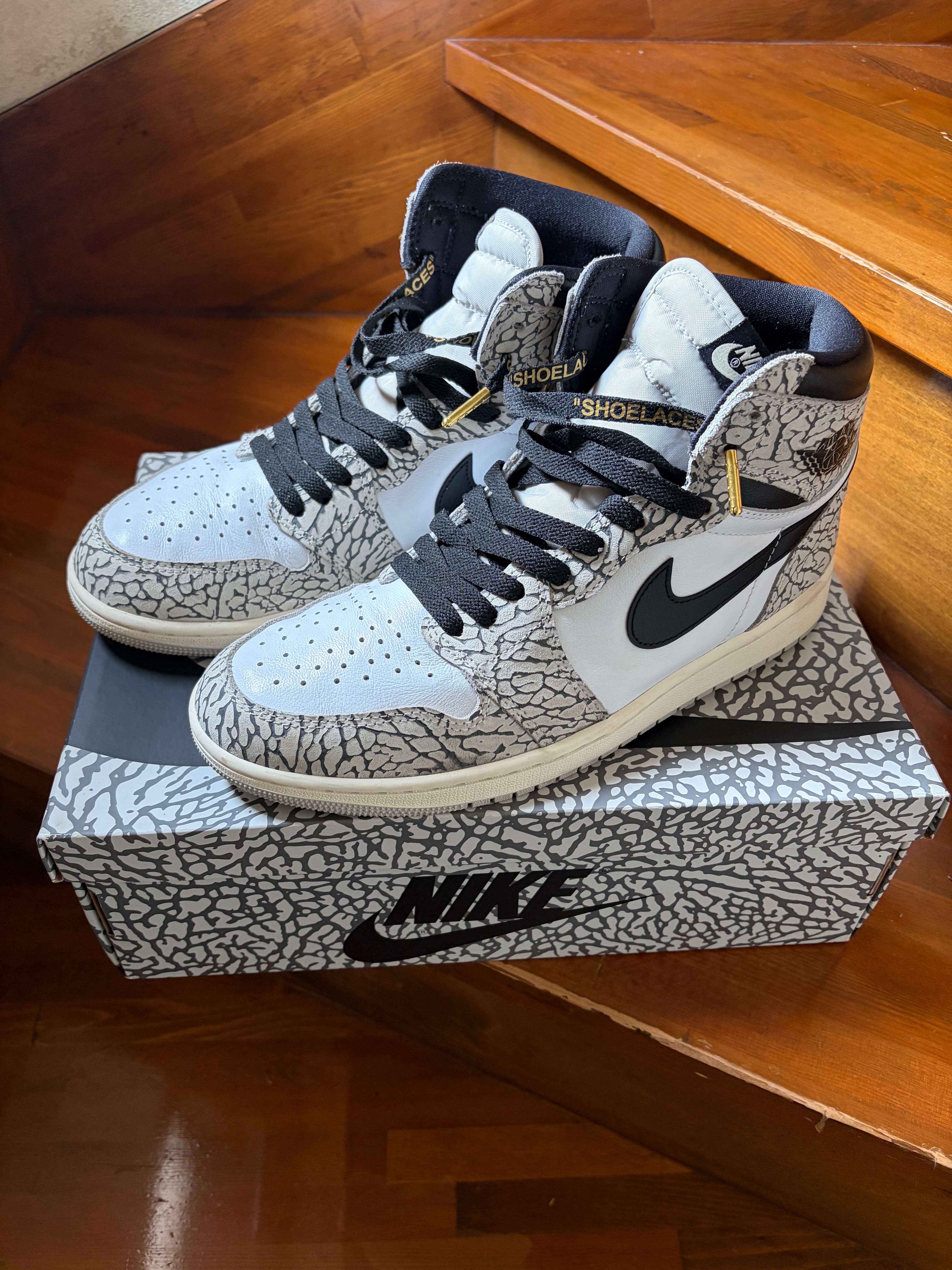 Nike Air Jordan 1 High OG "White Cement/Safari"