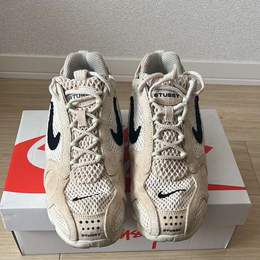 Stussy × Nike Air Zoom Spiridon CG 2 "Fossil/Black"