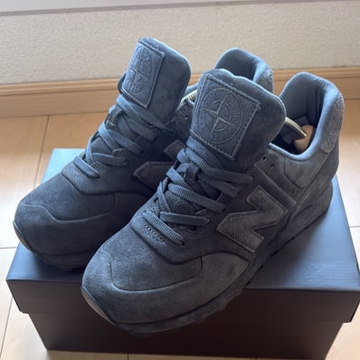Stone Island × New Balance 574 Legacy Ghost "Dark Grey"