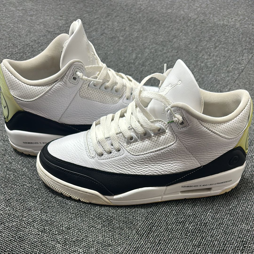 Fragment × Nike Air Jordan 3 "White/Black"