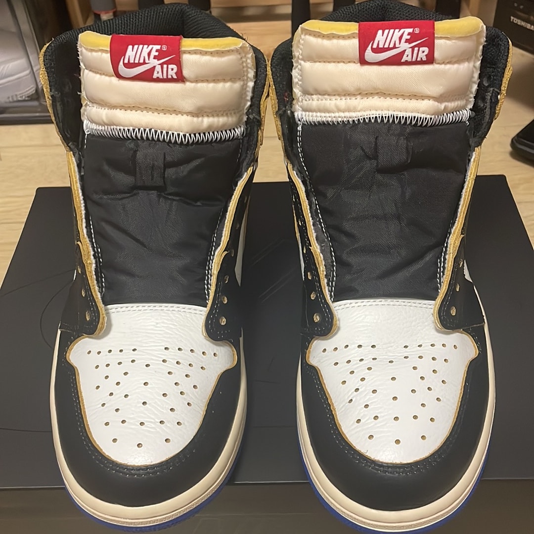fragment design × UNION × Nike Air Jordan 1 High OG "Black/Varsity Red"