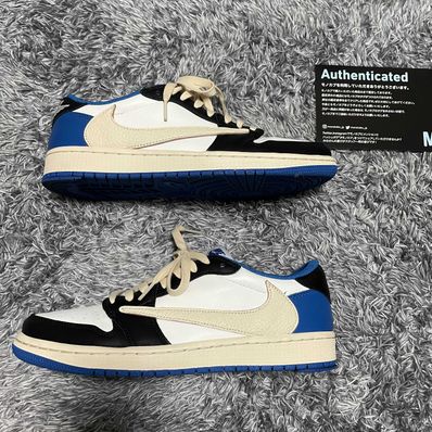 Travis Scott × fragment design × Nike Air Jordan 1 Low OG SP "Military Blue"