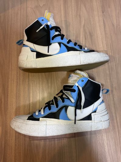 sacai × NIKE BLAZER MID "BLACK / BLUE"
