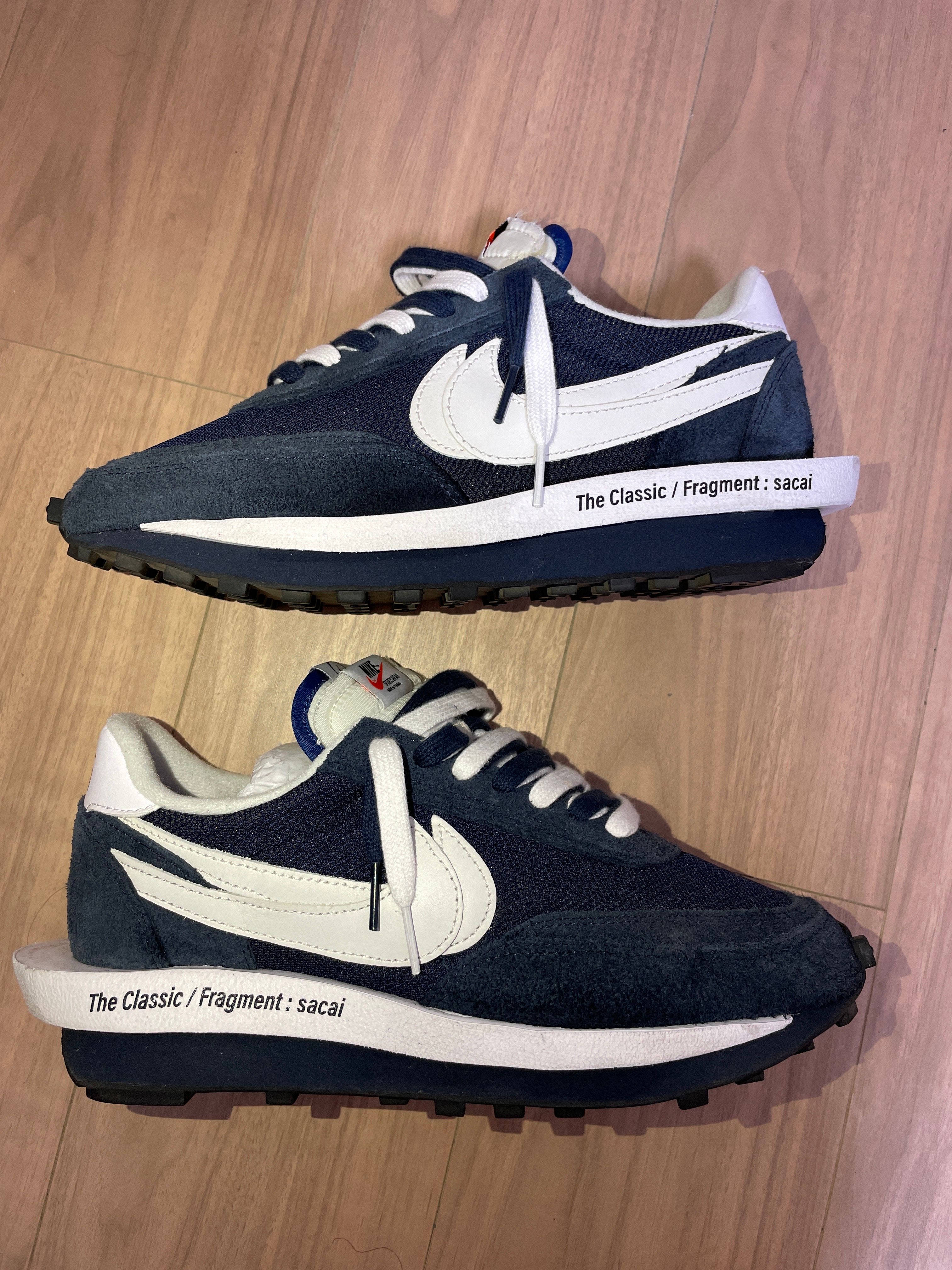 Fragment × sacai × Nike LD Waffle "Blackended Blue"
