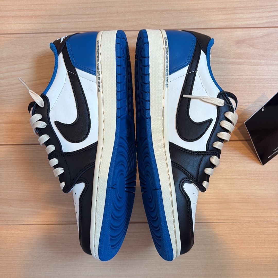 Travis Scott × fragment design × Nike Air Jordan 1 Low OG SP "Military Blue"