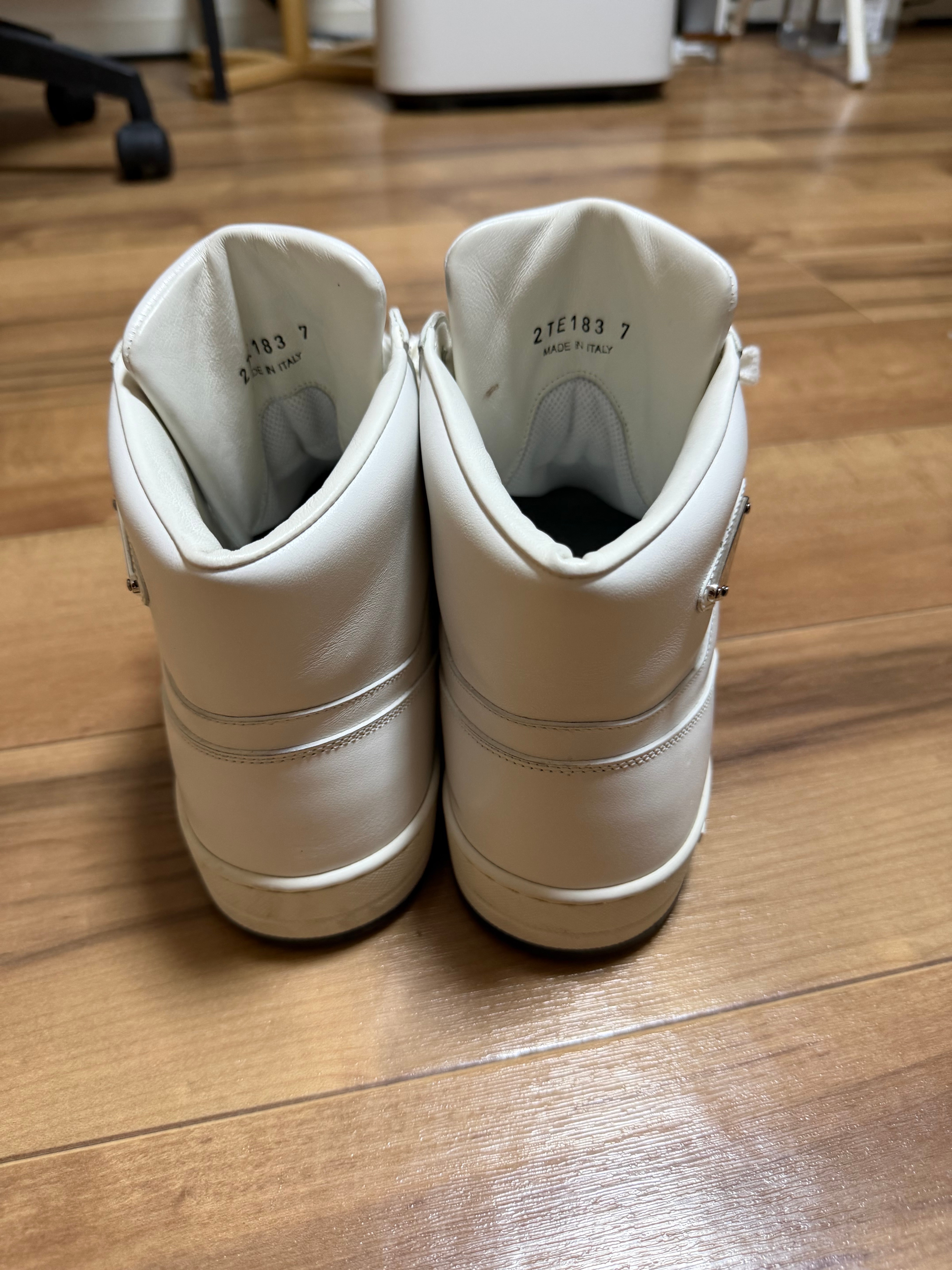 PRADA Leather Sneakers "White"
