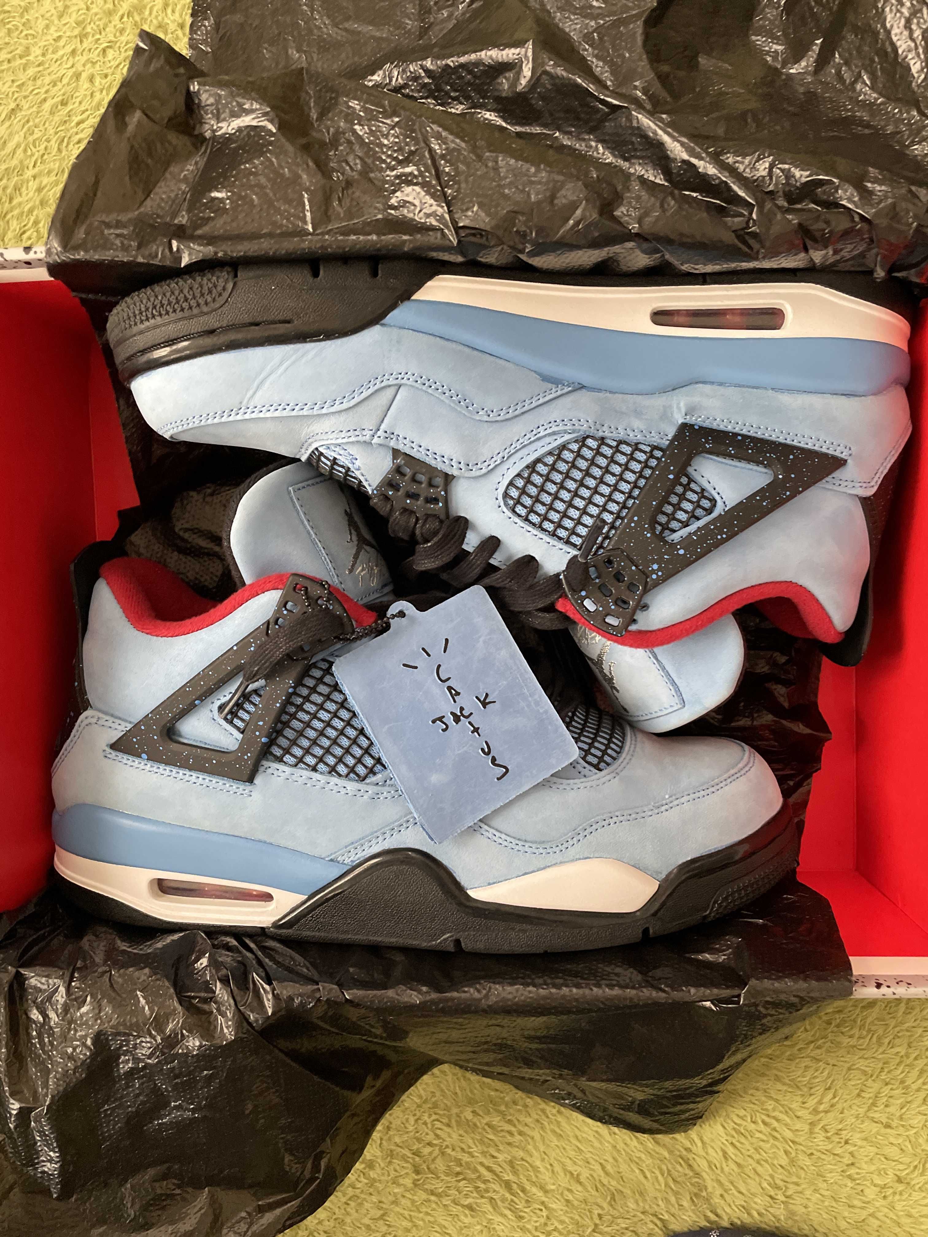 Travis Scott × Nike Air Jordan 4 Retro Cactus Jack "University Blue"