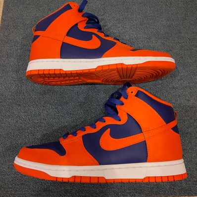Nike Dunk High Retro "Orange and Deep Royal"
