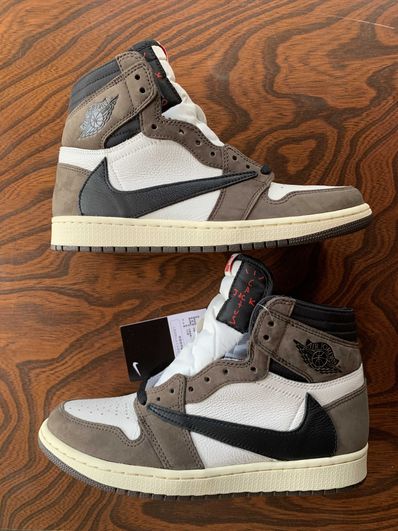 Travis Scott × Nike Air Jordan 1 Retro High OG TS SP "Sail/Dark Mocha"